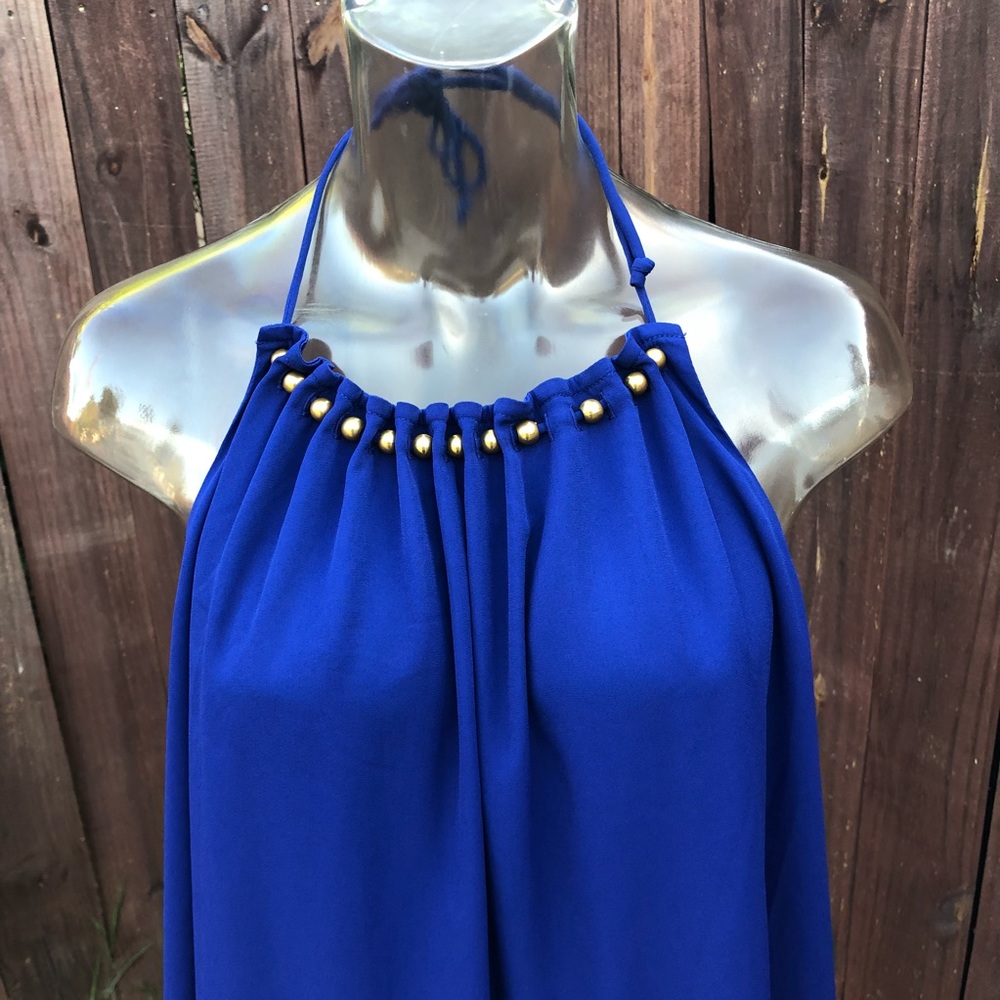 GUESS Tunic Dress Halter Open Back - Picture 4 of 7